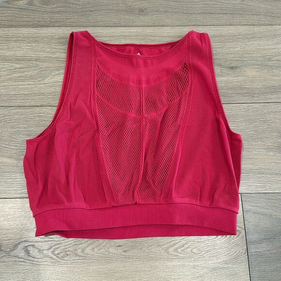FP MOVEMENT Pink Running Through My Mind Sleevless Cropped Tank Top Size Small - Picture 2 of 11